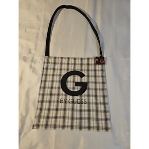 Vintage GUESS GBG Cloth Shopping Bag Carry All Tote Plaid